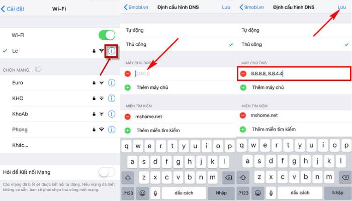 Đổi địa chỉ DNS trên IOS để truy cập link vào Kubet không bị chặn